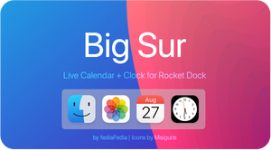 Live Calendar + Clock for RocketDock