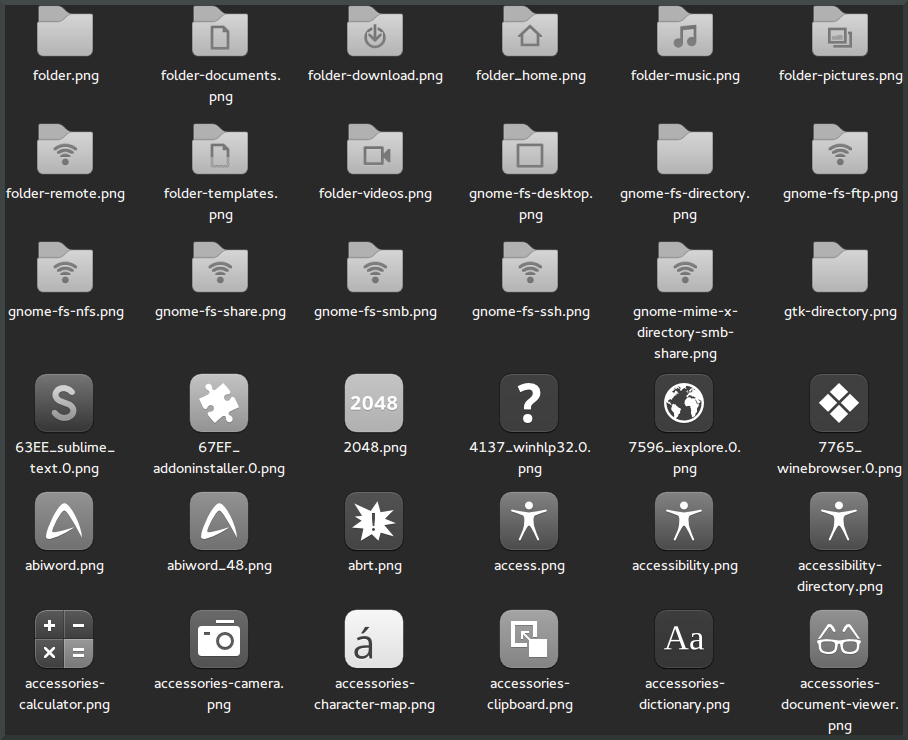 Moka-Minimal and Faba-Minimal Icon Sets by cbowman57