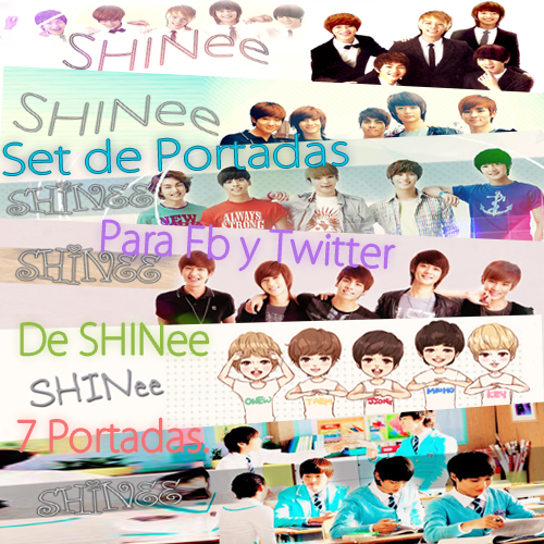 SHINee set de portadas para fb y twitter