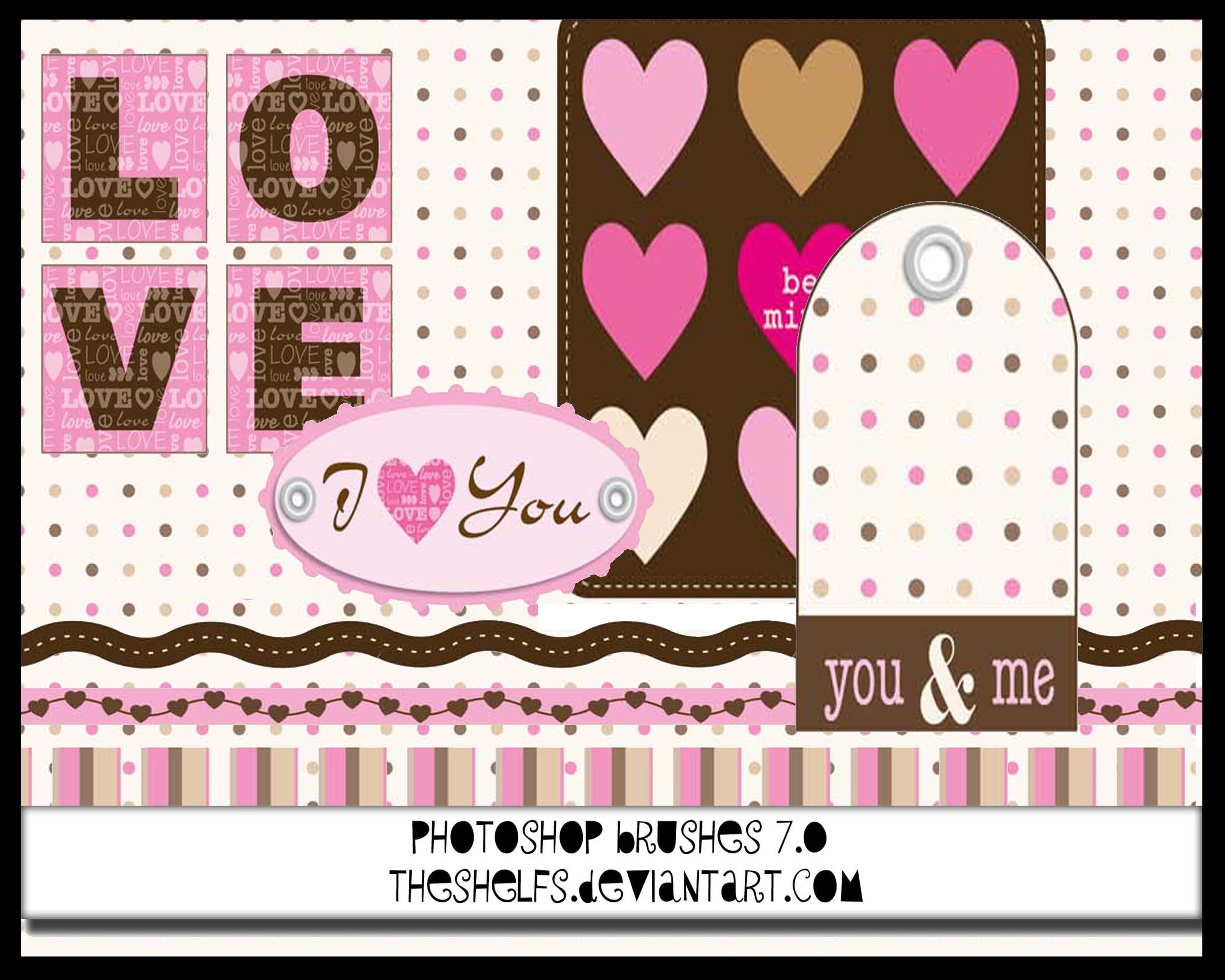 LOVE AND HUGS photoshop brush by Theshelfs