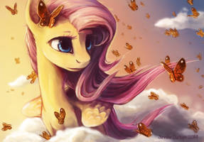 Pony portrait: Fluttershy.