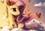 Pony portrait: Fluttershy.