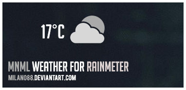 mnml Weather for Rainmeter