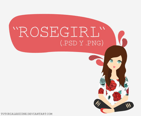 RoseGirl - .png y .psd