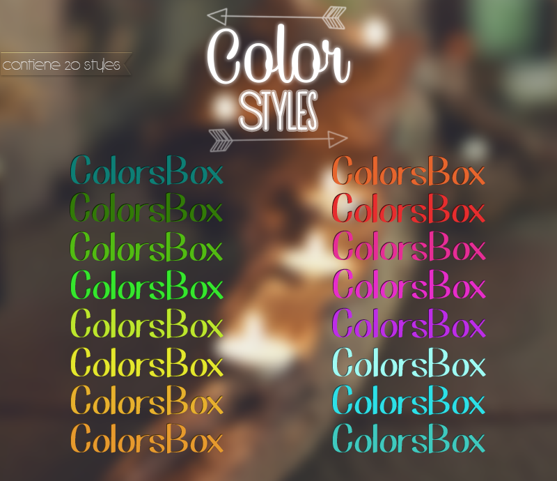 Color Styles | C.