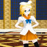 Kagamine Rin cosplaying Kanata Hoshikawa model DL