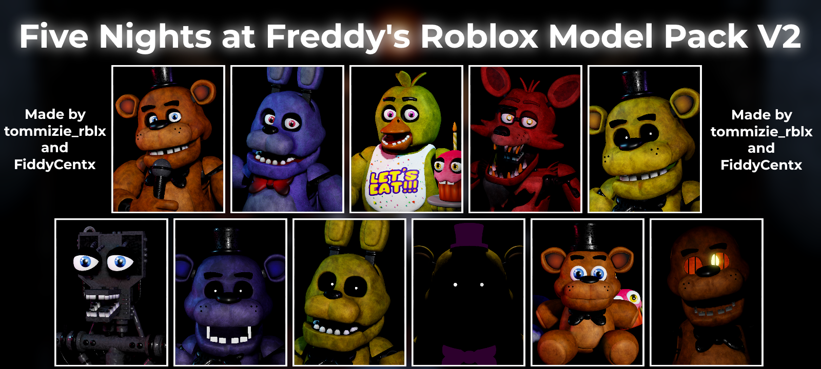 FNaF 1 Animatronics! - Roblox