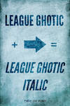 League Ghotic Extended Italic