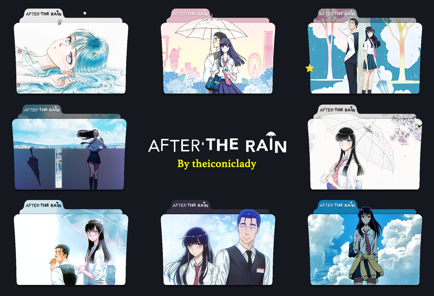After the Rain Folder Icons by theiconiclady on DeviantArt