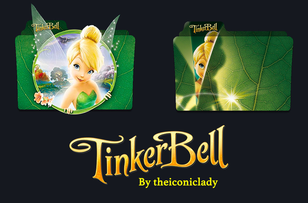 Tinker Bell Folder Icons by theiconiclady on DeviantArt