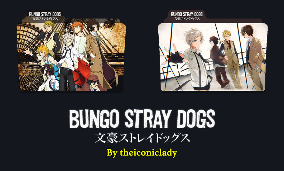 Bungou Stray Dogs Folder Icons by theiconiclady on DeviantArt