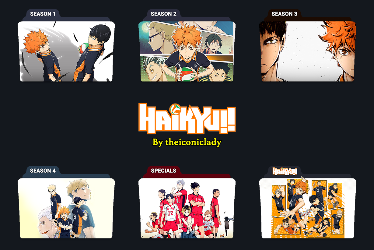 Haikyu!! Season Folder Icons by theiconiclady on DeviantArt