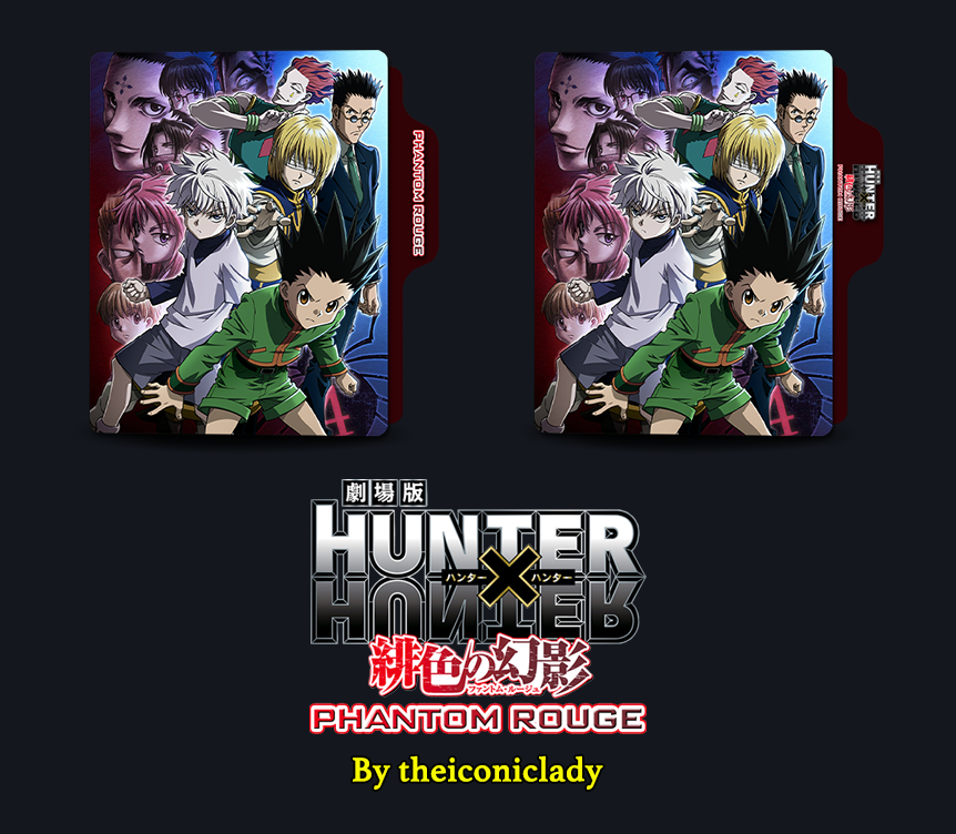 Hunter x Hunter: Phantom Rouge Folder Icons by theiconiclady on