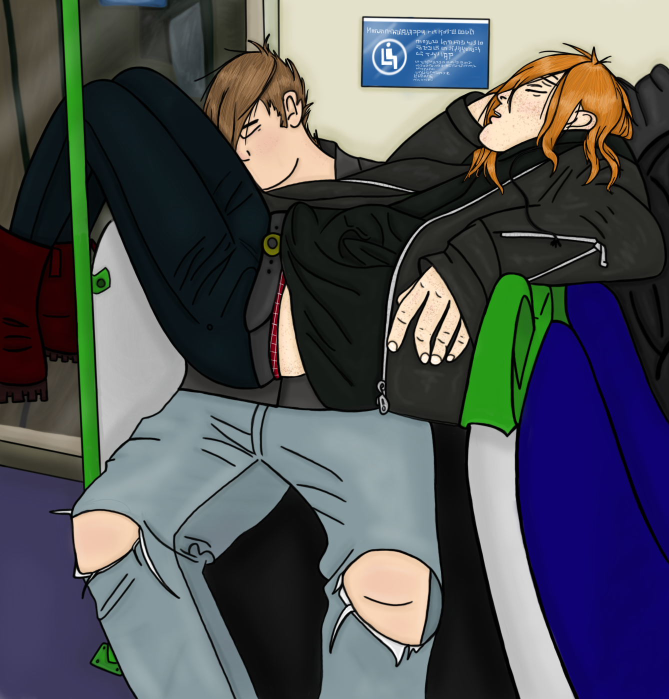 Long bus ride by indigophonix on DeviantArt