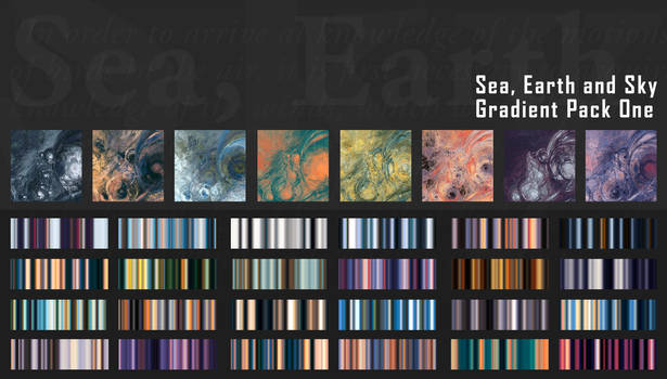 Gradient Pack 01 - Sea, Earth and Sky