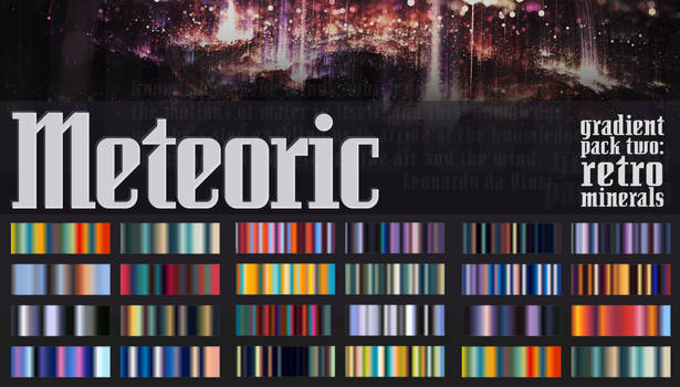 Free Gradient Pack 2: Meteoric - For Fractal Apps