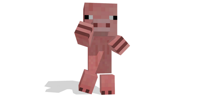 MMD SSB Ultimate Minecraft Pig Outfit DL