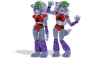 MMD Glamrock Roxanna From FNAF Security Breach DL by ShadowlesWOLF