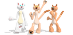 MMD/Blender DTSS Model - Robo Kitty Catlyke 0.3 DL