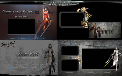 Blade and Soul - Twitch.tv Overlay Bundle