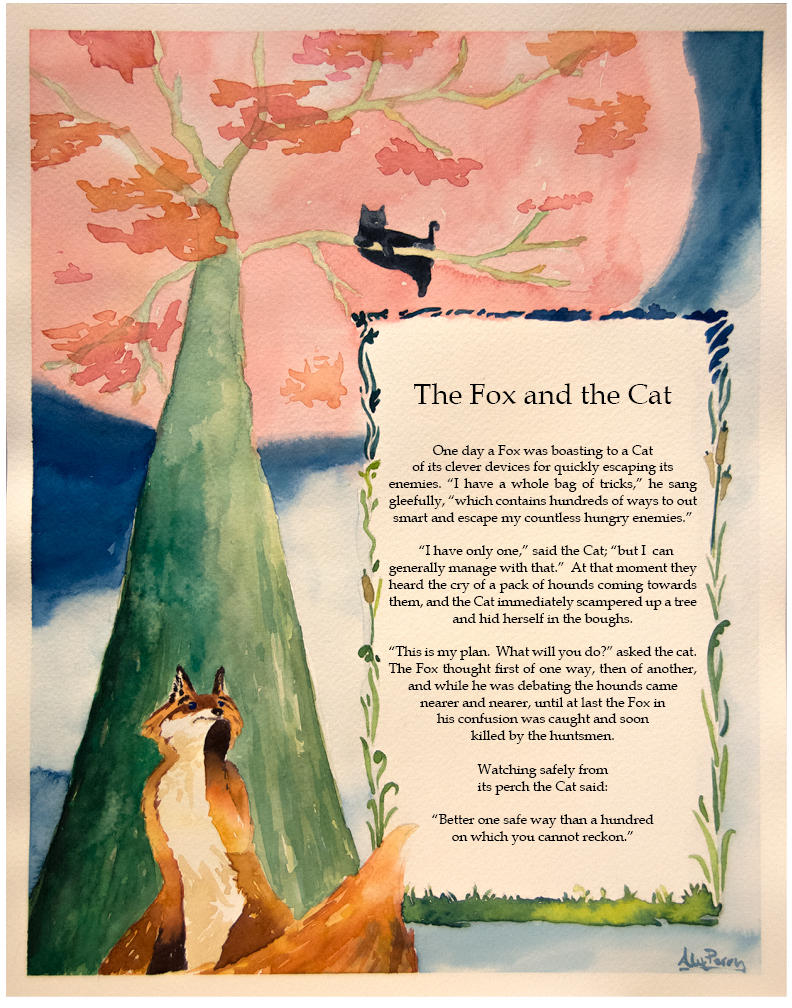 The Fox And The Cat By Atouchofwhimsy On Deviantart