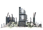 Ruined Building Stock PNG Pack
