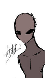 Grey Alien Sketch [Colored]