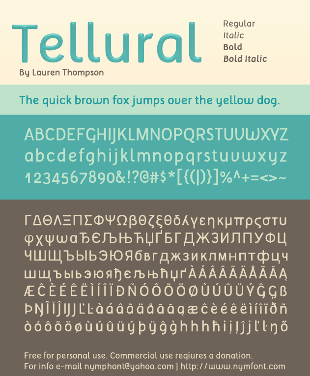 Tellural Font