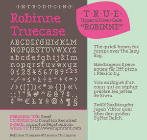 Robinne Truecase Font