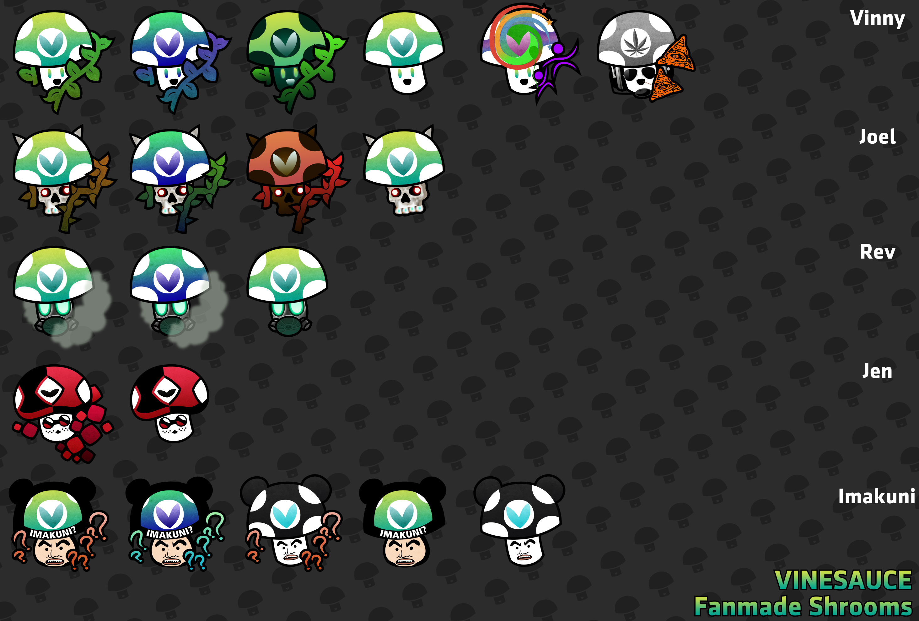 [Logos] Vinesauce Fanmade Shrooms by RapBattleEditor0510 on DeviantArt