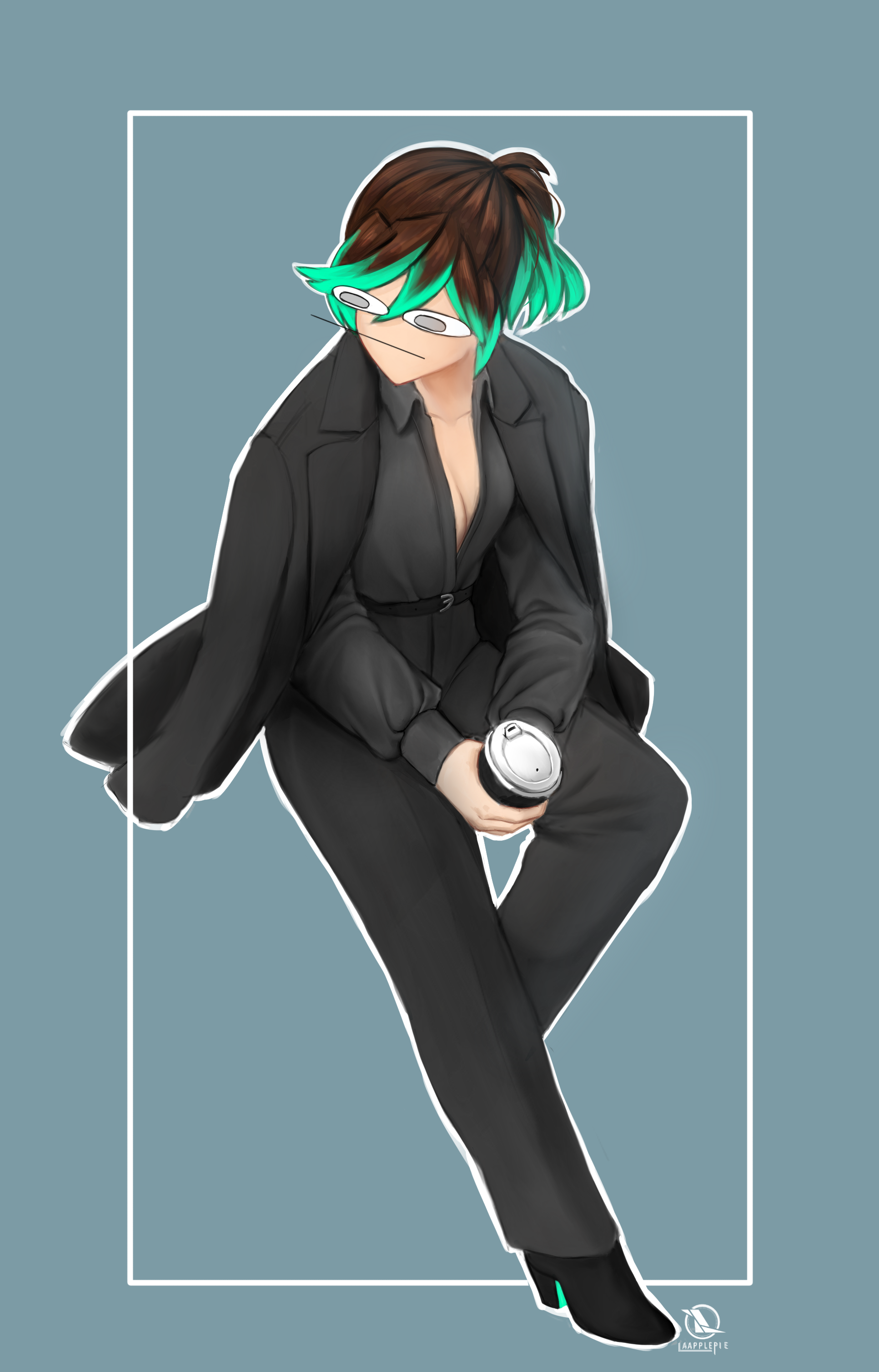all black OOTD by LAAPPLEPIE on DeviantArt