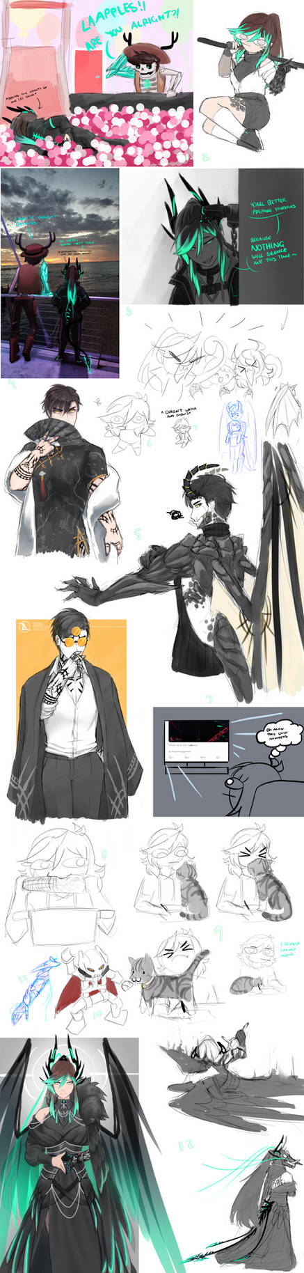 sketchdump by LAAPPLEPIE on DeviantArt