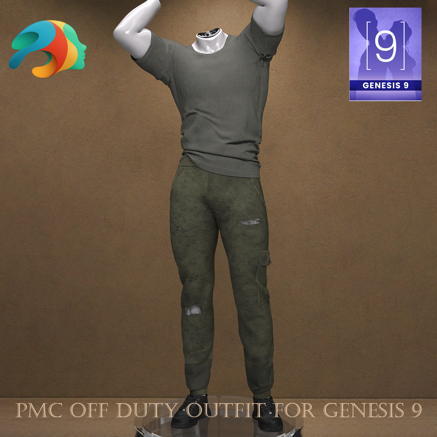 PMC Off duty Outfit for Genesis 9 by Radiantblog on DeviantArt