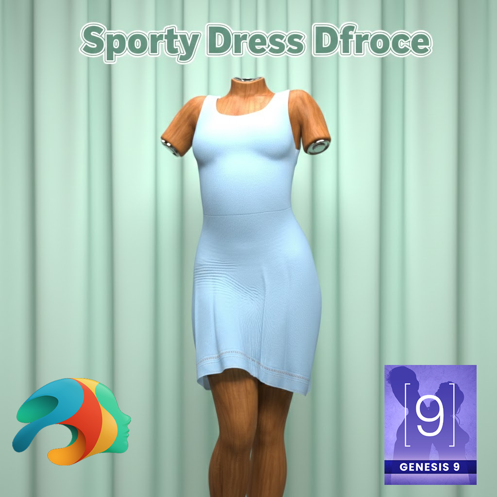 Sporty Dress for Genesis 9 by Radiantblog on DeviantArt