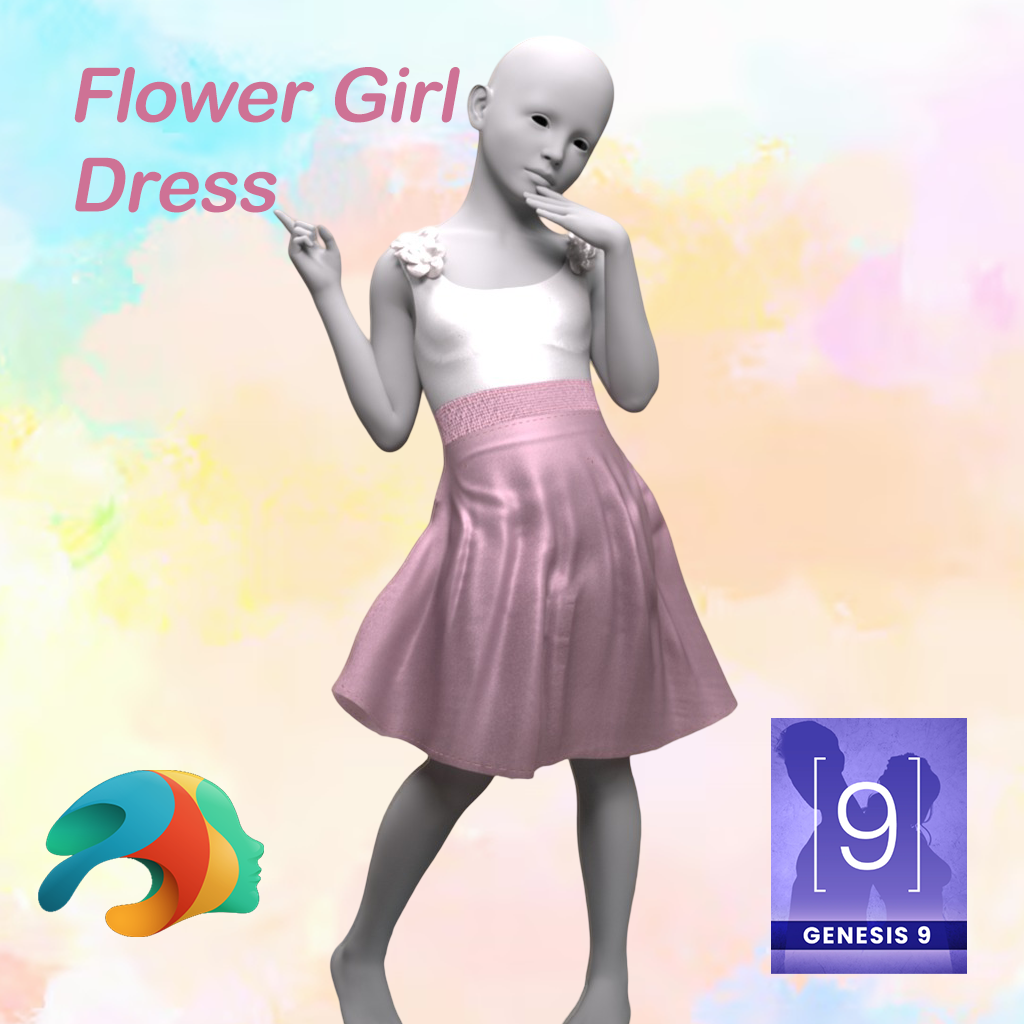 Flowergirl Dress for Genesis 9 by Radiantblog on DeviantArt