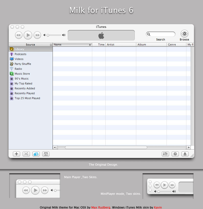 Milk for iTunes 6