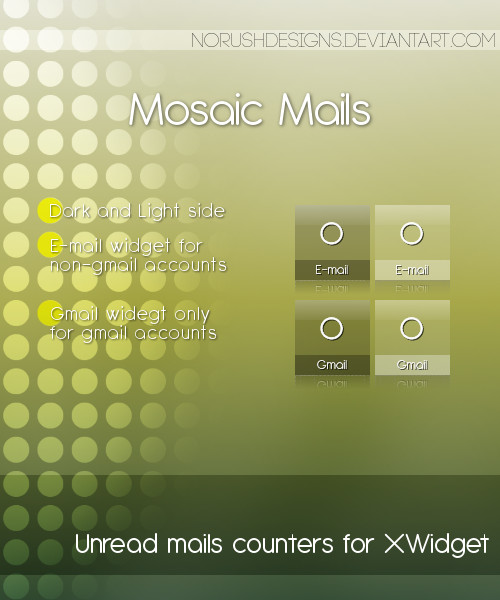 Mosaic Mails for XWidget