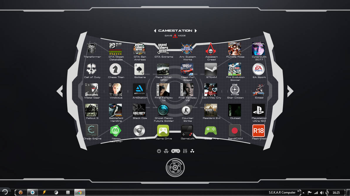 GameVision V1.0 Rainmeter Skin by PendekarHitam17 by sadewadesign17 on ...