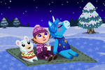 Winter in Animal Crossing by pokketmowse