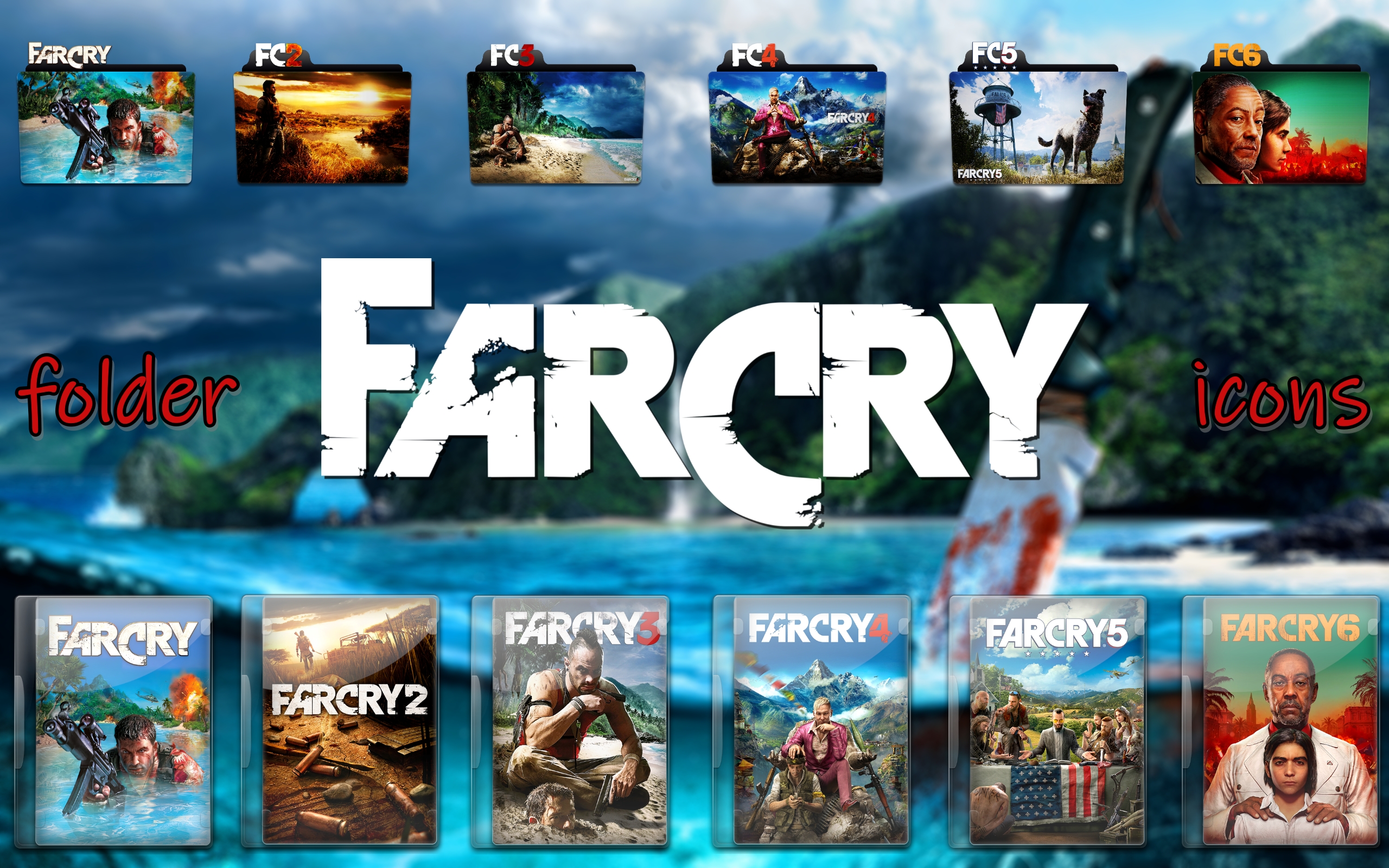 Far Cry (2004-2021) folder icon pack by FolderIconBoy on DeviantArt