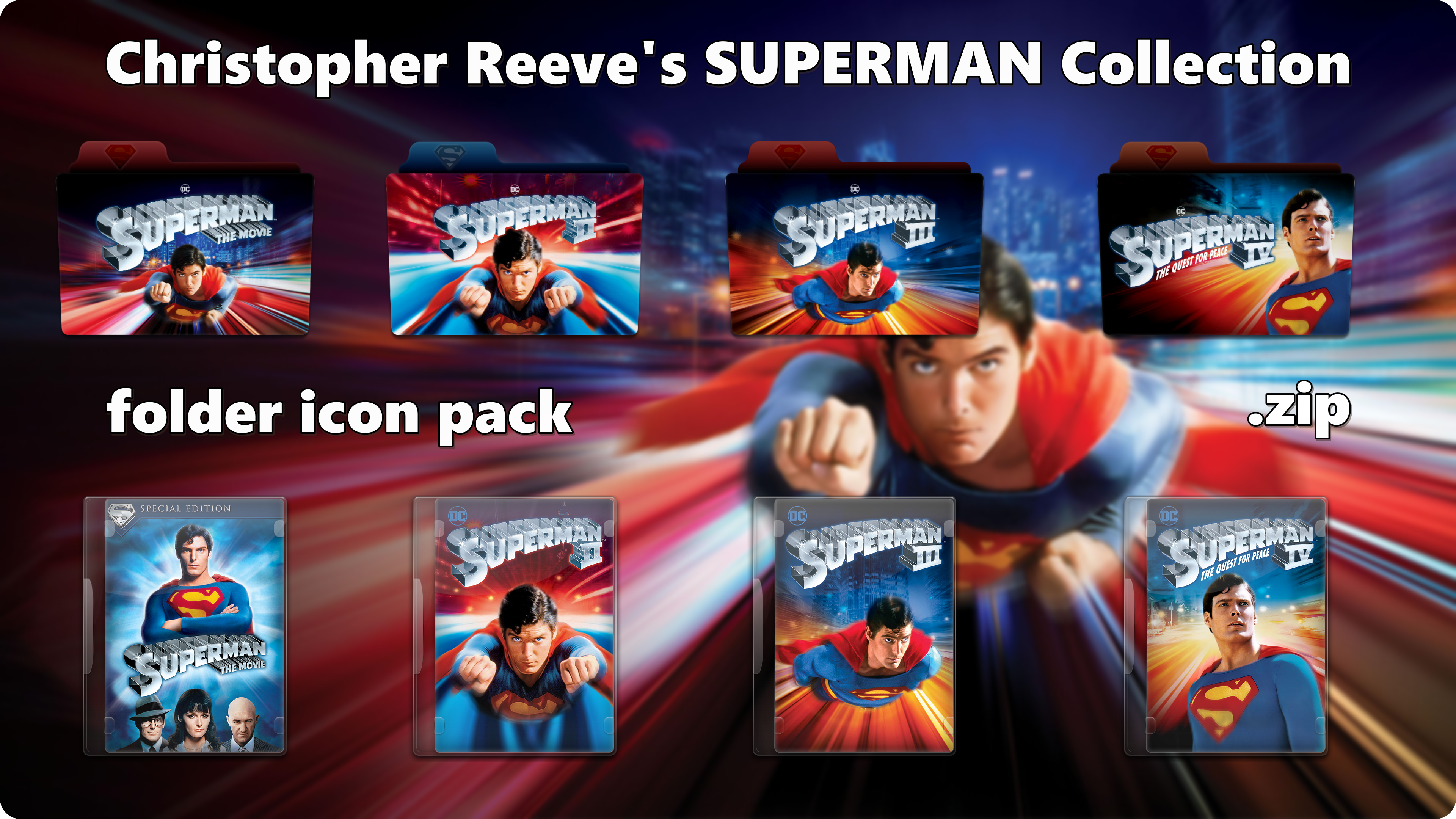 Superman (1978-87) Movies - folder icon collection by FolderIconBoy on ...