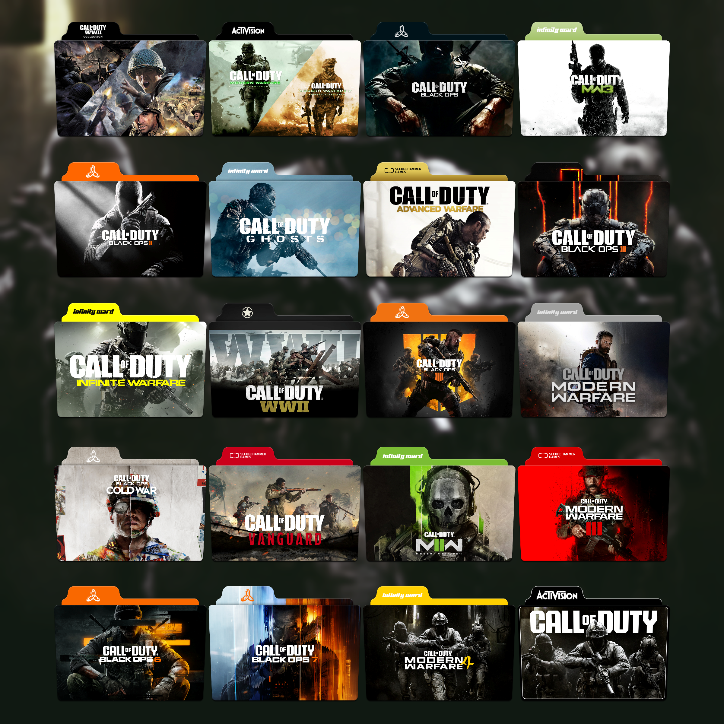 Call of Duty folder icon collection pack by FolderIconBoy on DeviantArt