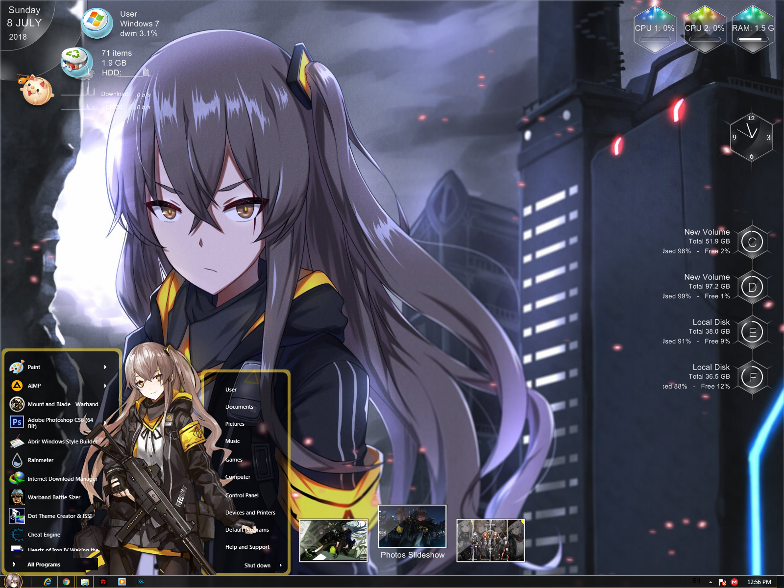 404 Squad Girls Frontline Windows 7 Theme by Desonime on DeviantArt