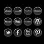 Social Media Icons Black Edition