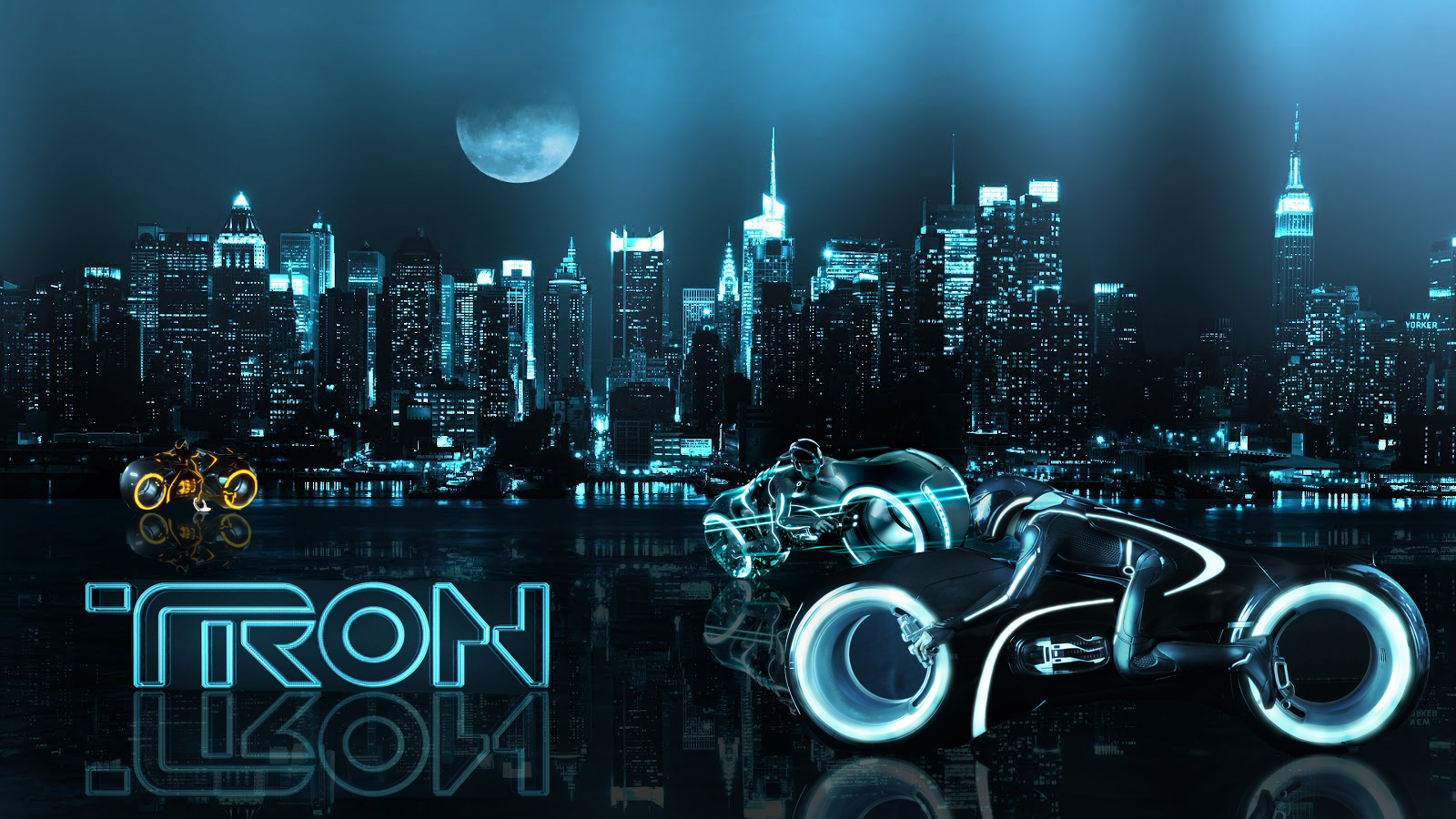 TRON cityscape