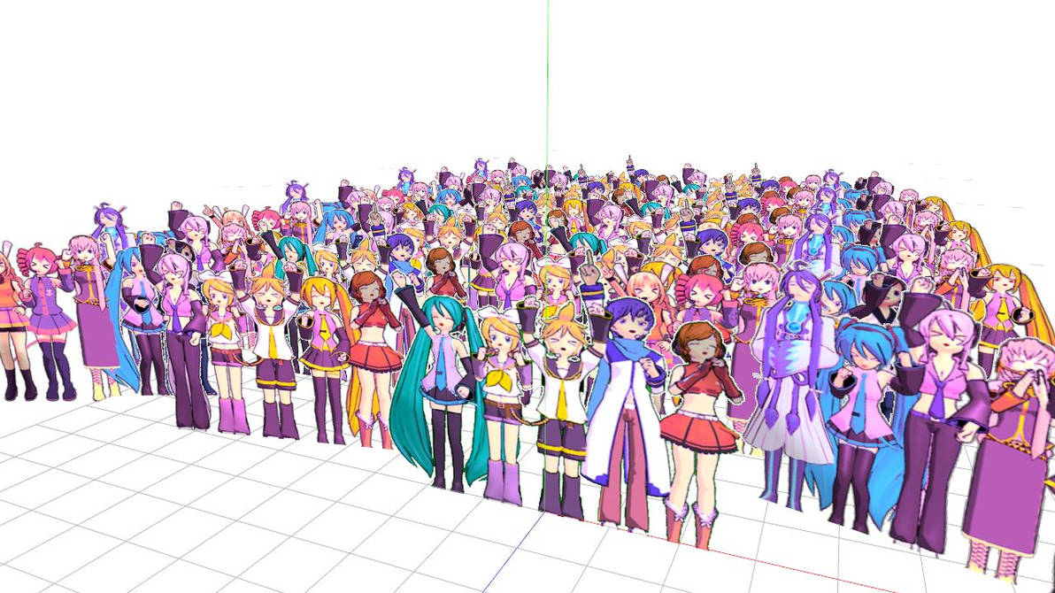 Paper Crowd DL Pack (Model and Motions Included) by 
