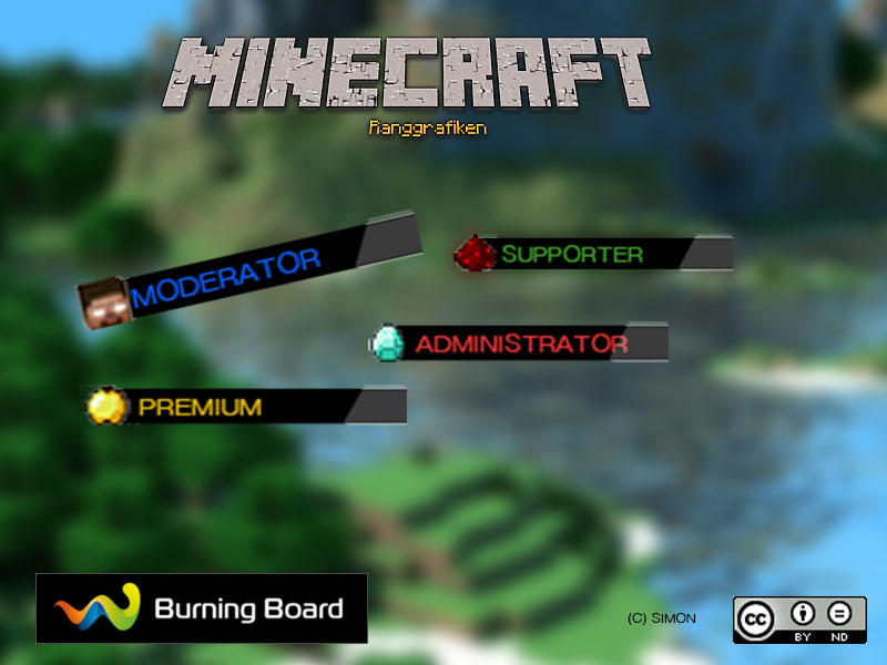 Minecraft Ranggrafiken KOSTENLOS [Burning Board 4] by SimonsArt3D on ...