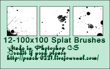 spatter icon brushes