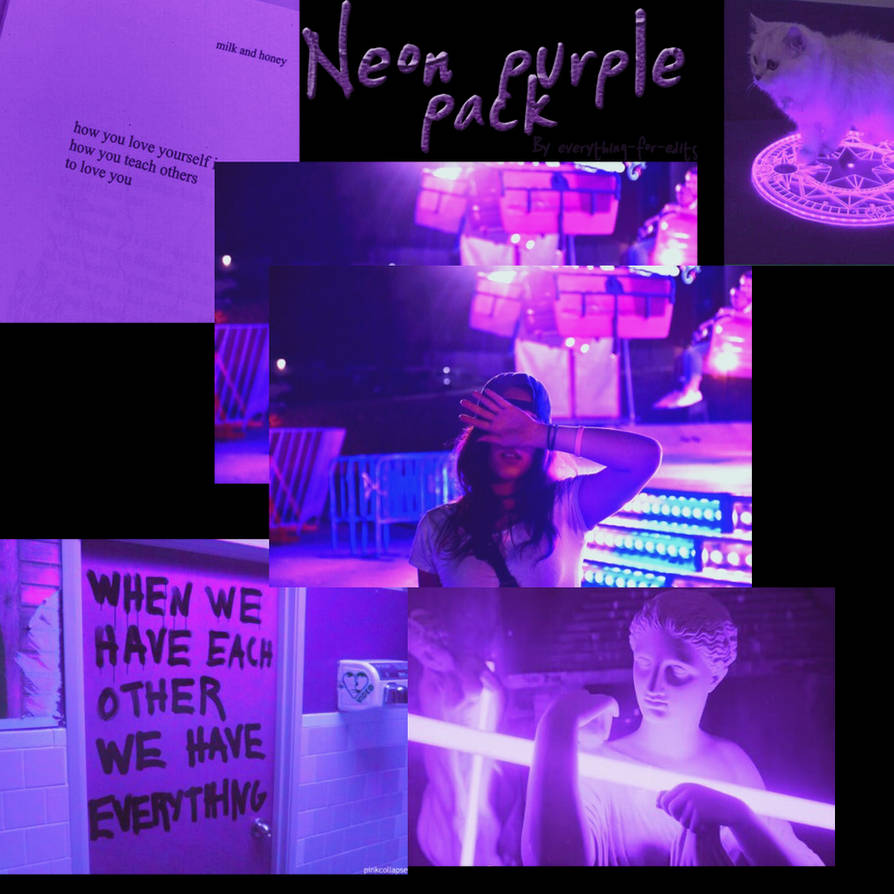 Neon Purple Is Here Image Pack By Everything For Edits On Deviantart