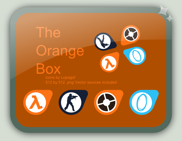 The Orange box icons
